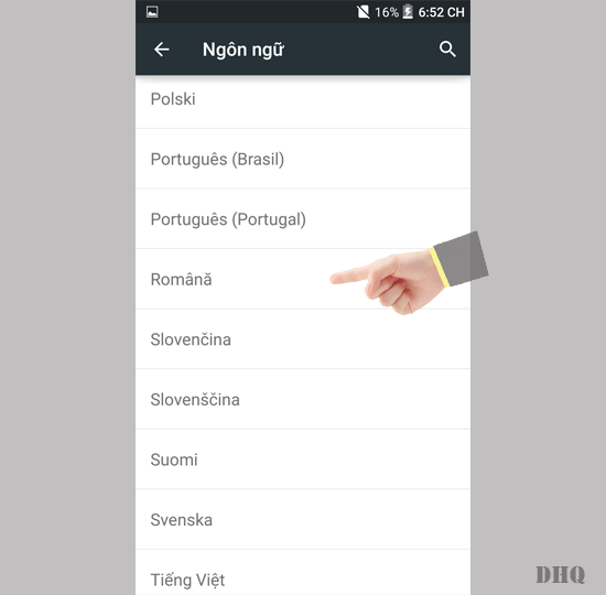Các ngôn ngữ hỗ trợ